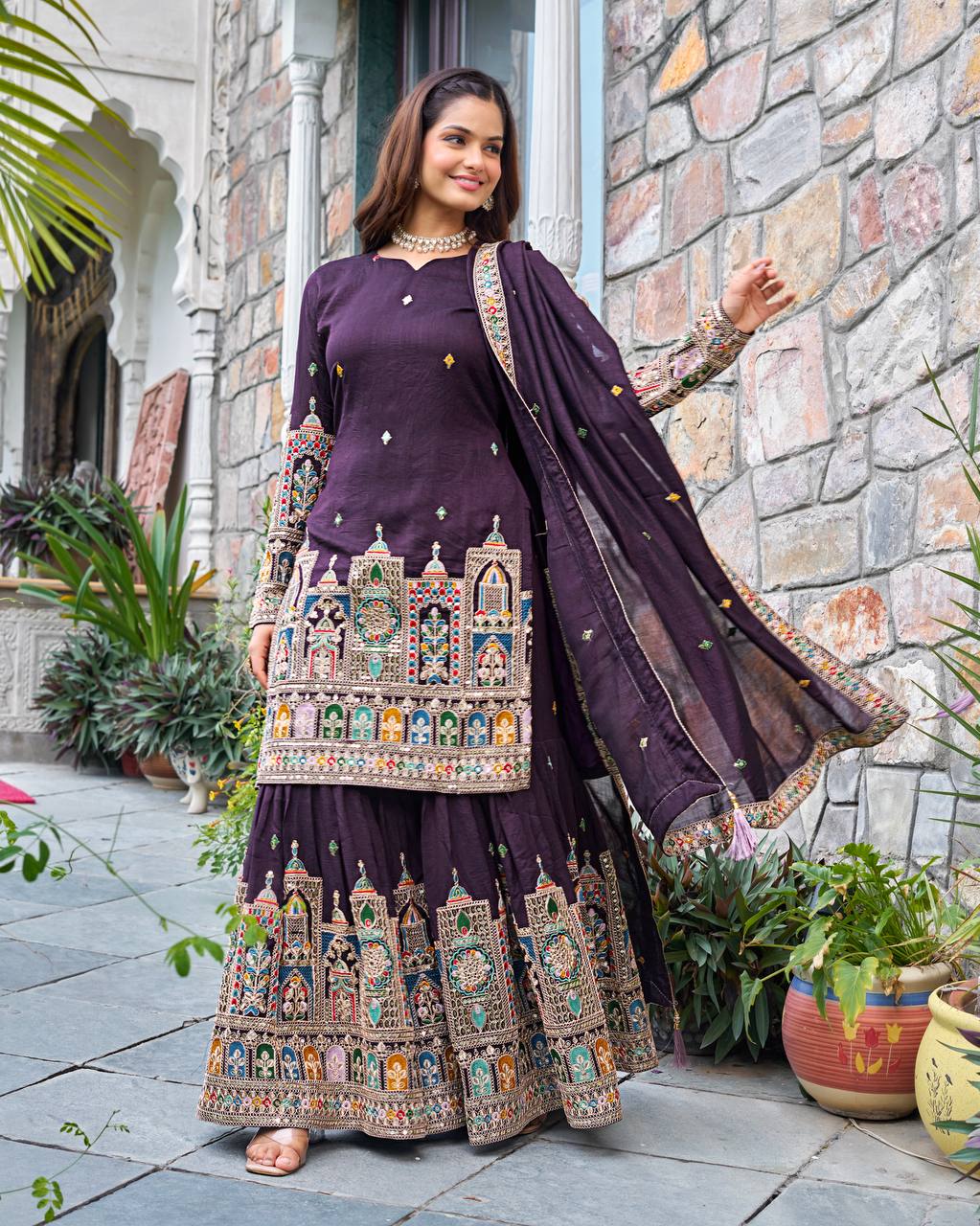 Timeless Tradition Embroidered Ethnic Wear