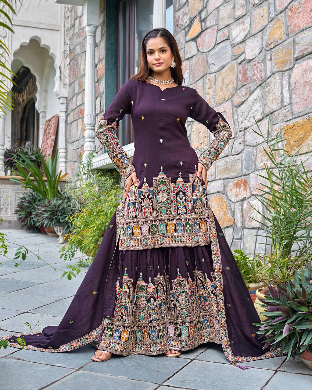 Timeless Tradition Embroidered Ethnic Wear