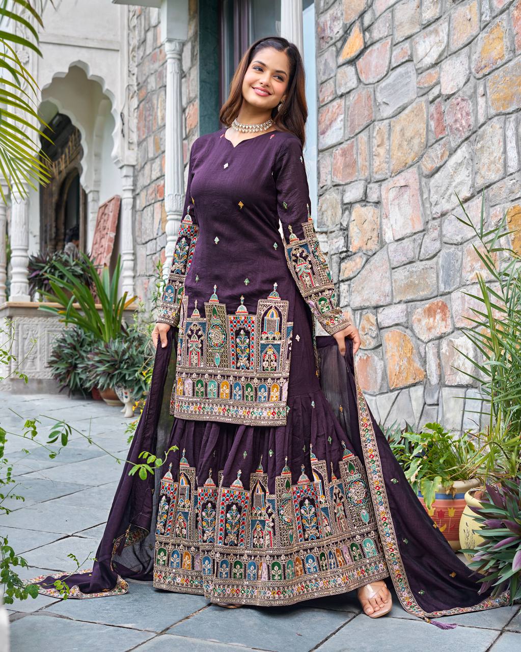 Timeless Tradition Embroidered Ethnic Wear