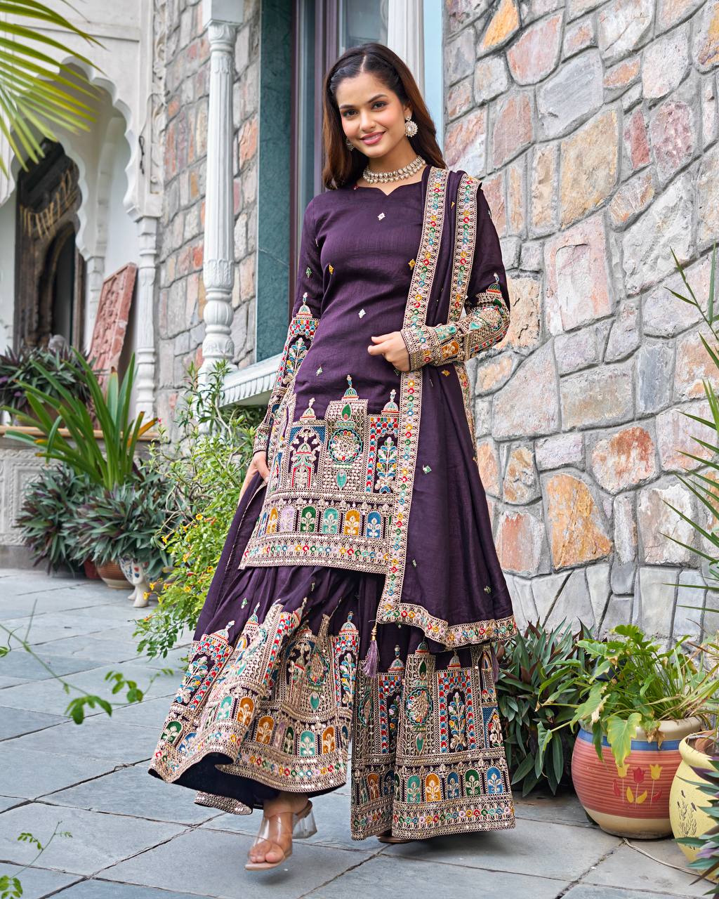 Timeless Tradition Embroidered Ethnic Wear