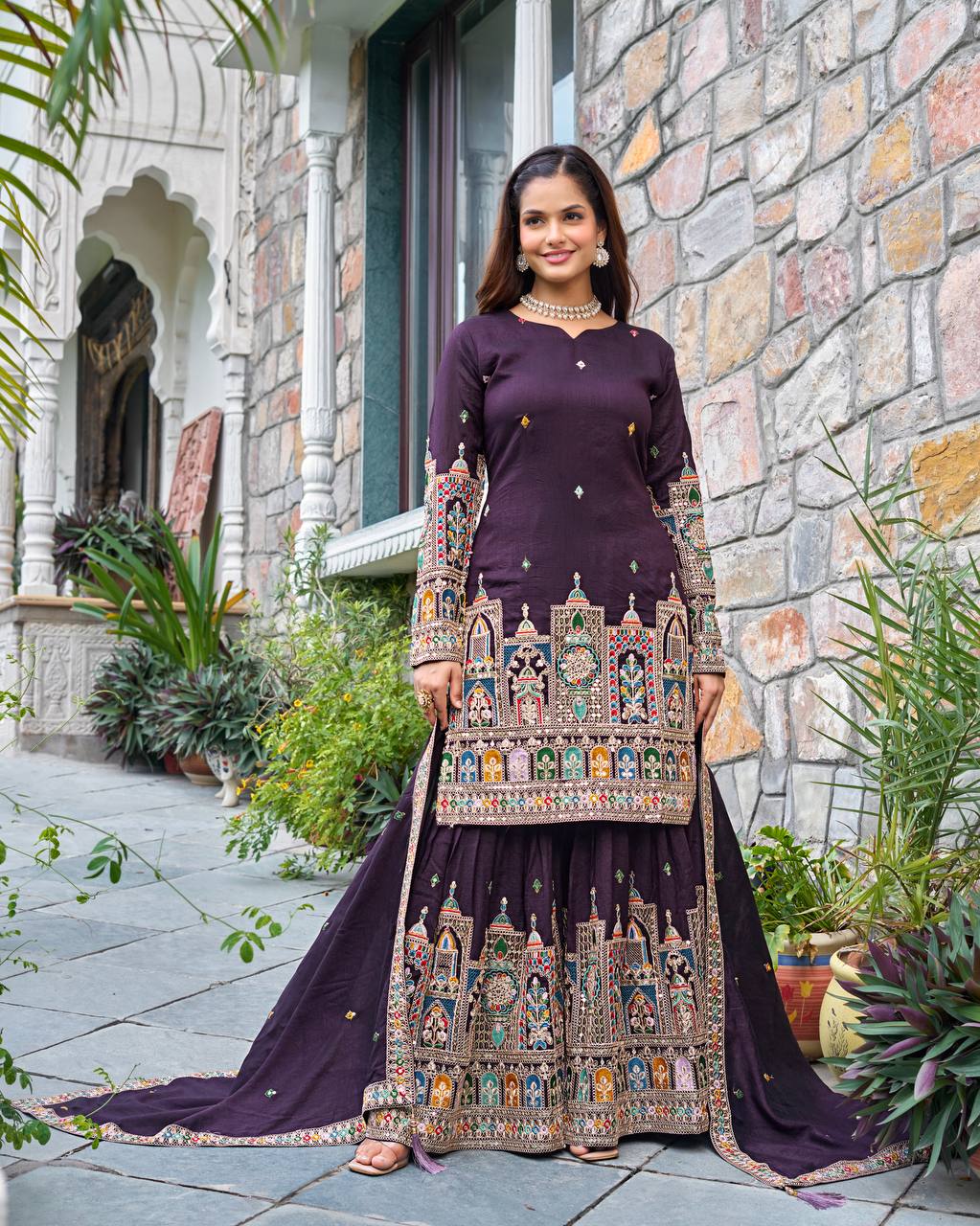 Timeless Tradition Embroidered Ethnic Wear
