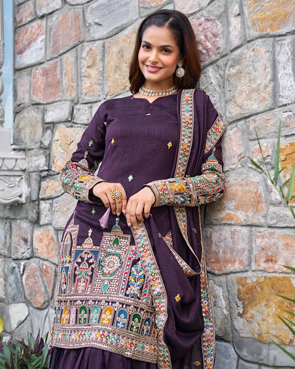 Timeless Tradition Embroidered Ethnic Wear