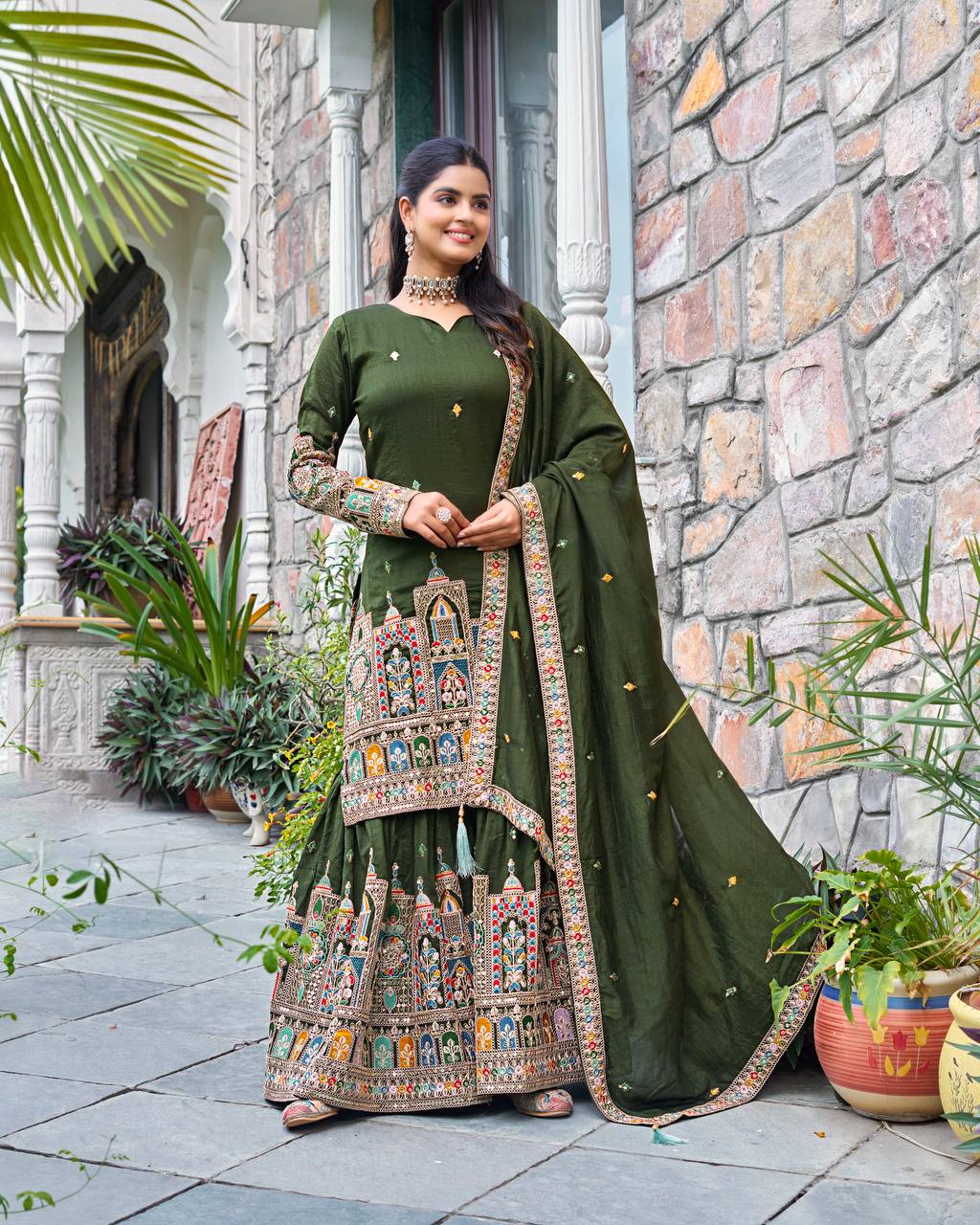Timeless Tradition Embroidered Ethnic Wear