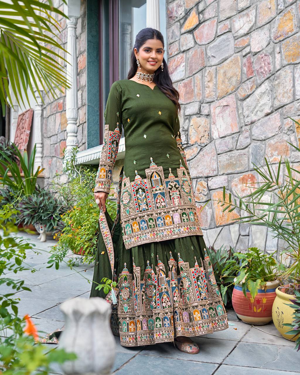 Timeless Tradition Embroidered Ethnic Wear