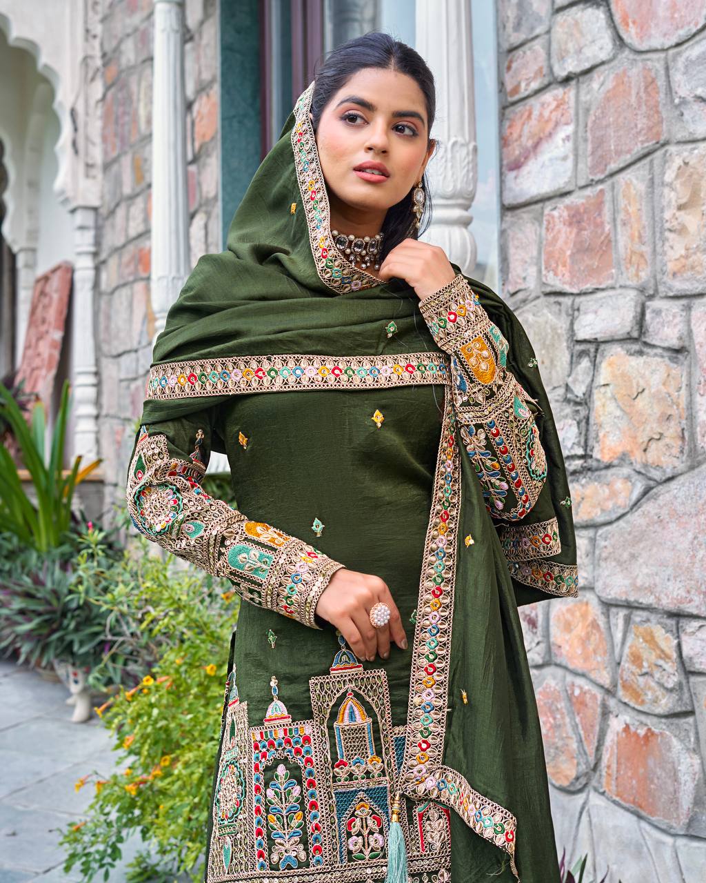 Timeless Tradition Embroidered Ethnic Wear
