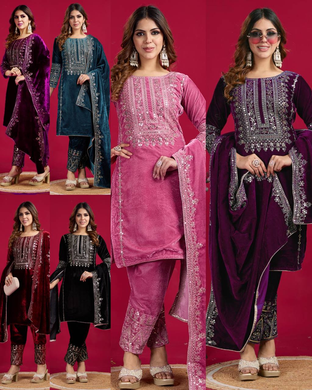 New Designer Party Wear Look Top-Dupatta and Fully Stiched Bottom