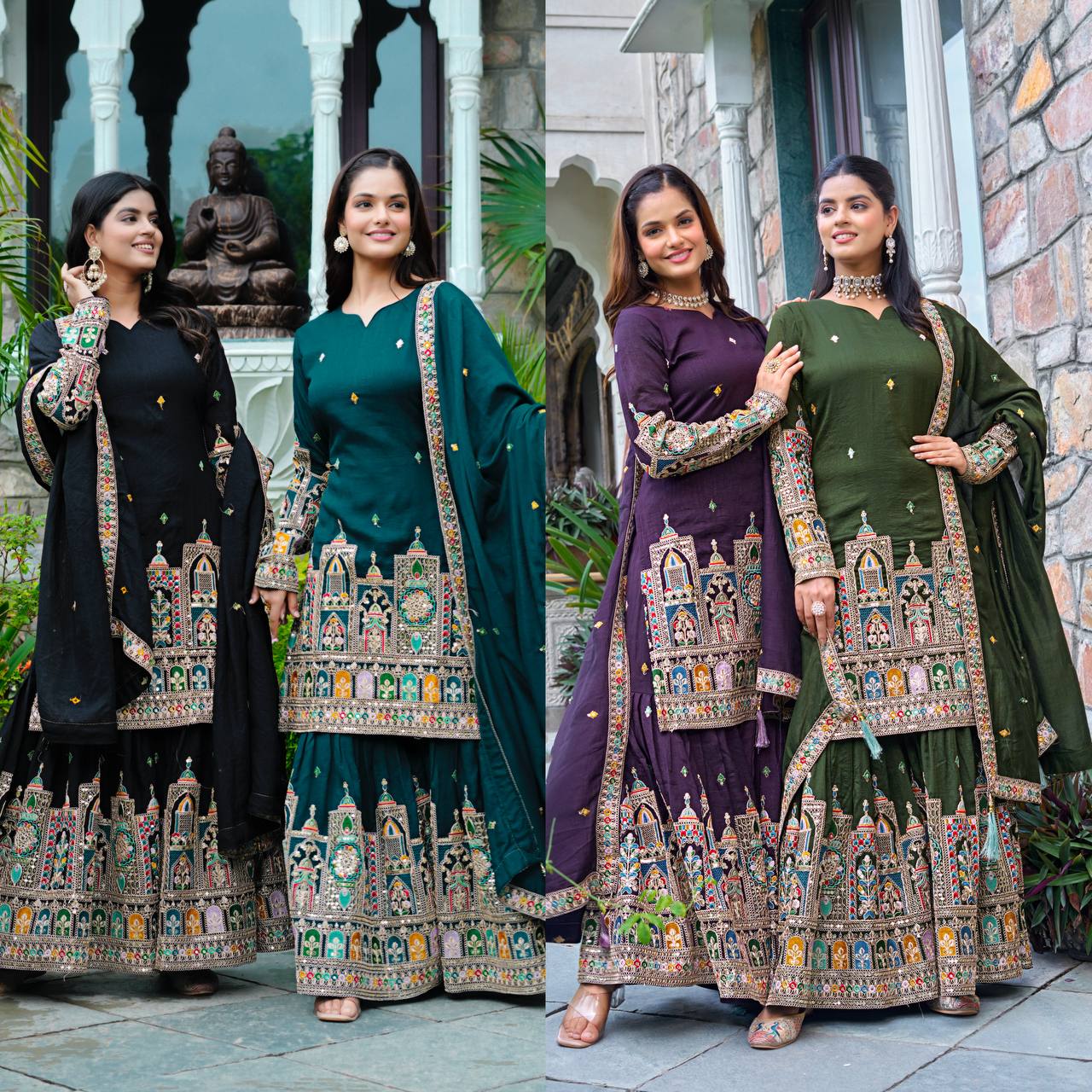 Timeless Tradition Embroidered Ethnic Wear