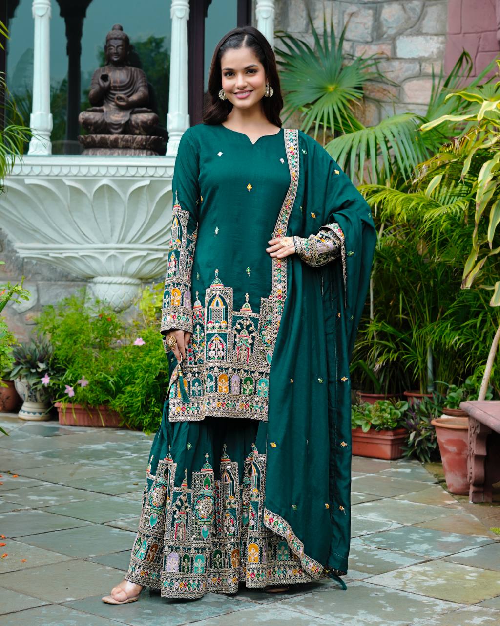 Timeless Tradition Embroidered Ethnic Wear