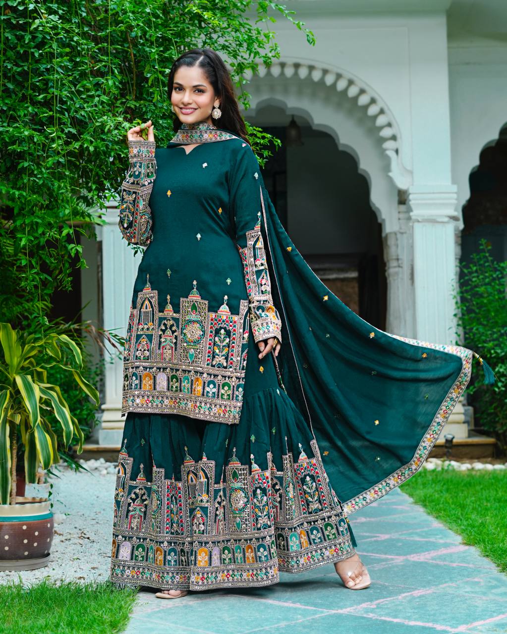 Timeless Tradition Embroidered Ethnic Wear