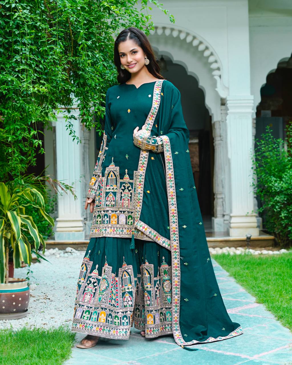 Timeless Tradition Embroidered Ethnic Wear