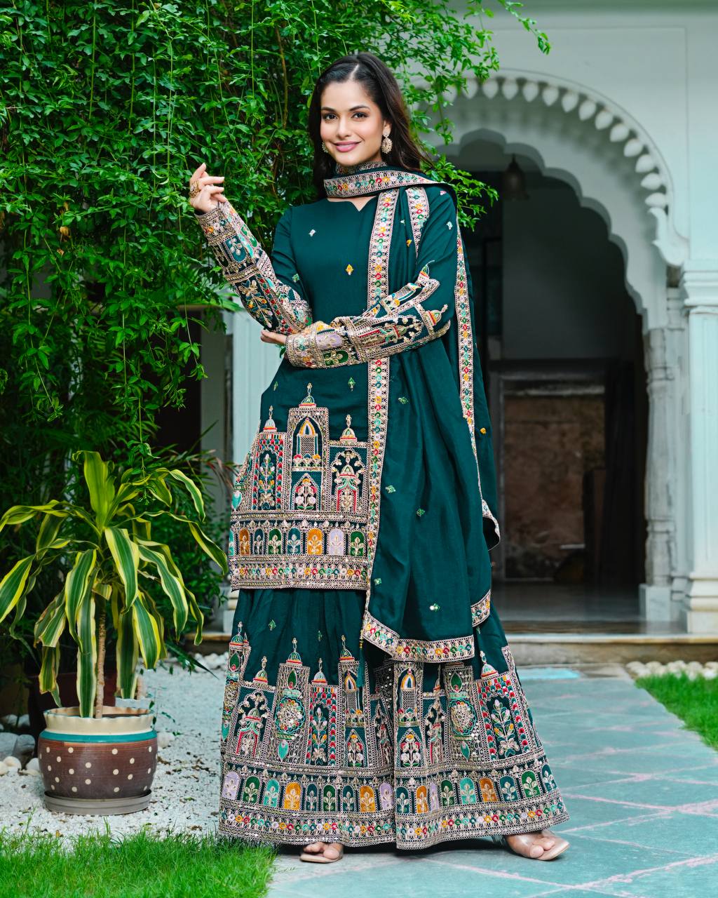 Timeless Tradition Embroidered Ethnic Wear