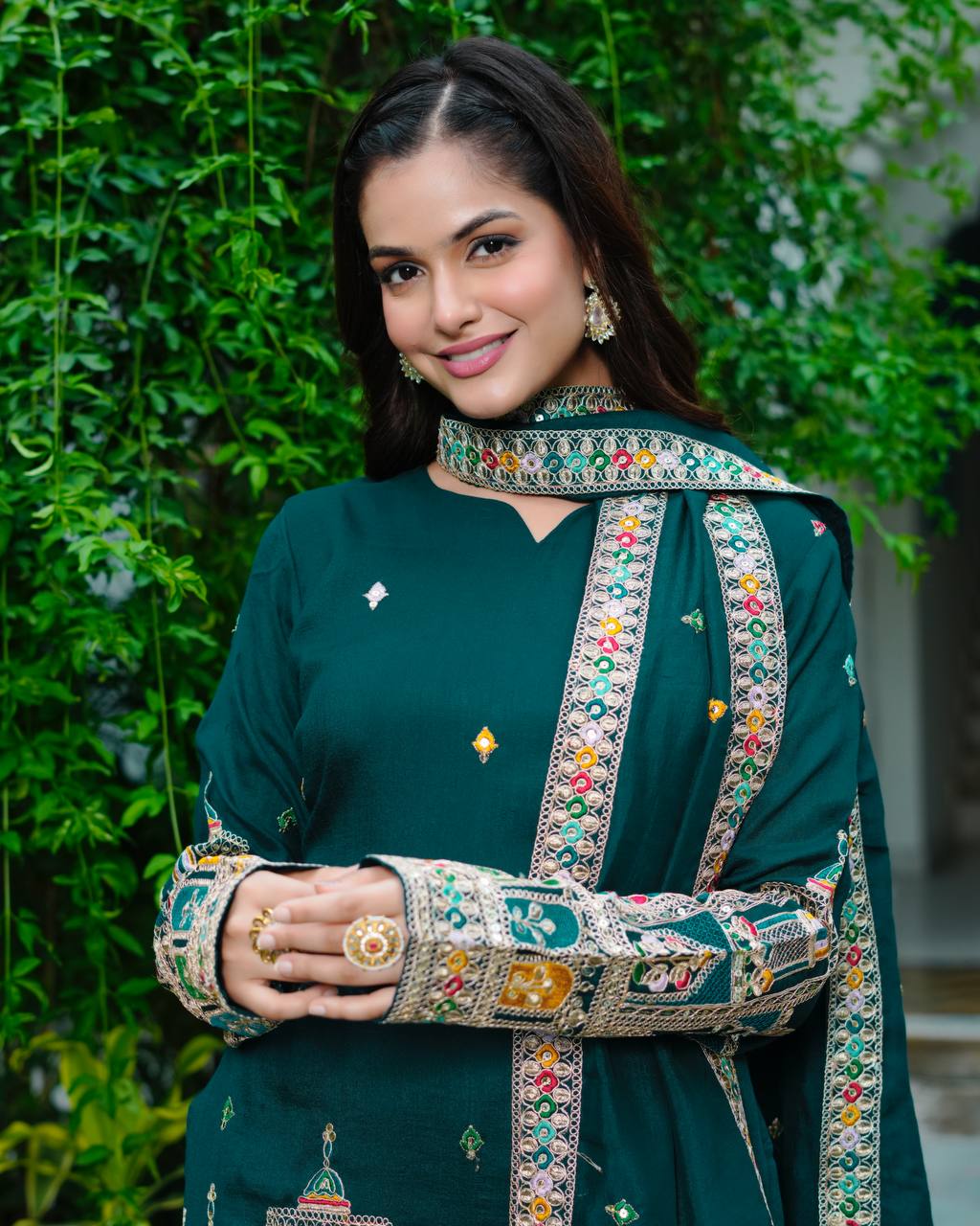Timeless Tradition Embroidered Ethnic Wear