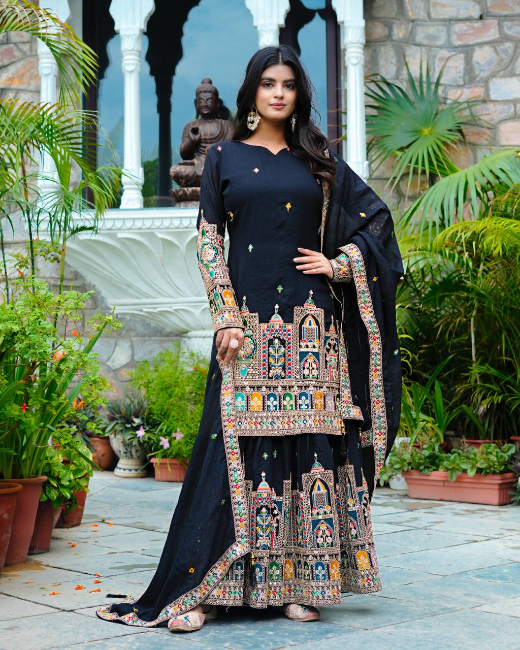 Timeless Tradition Embroidered Ethnic Wear