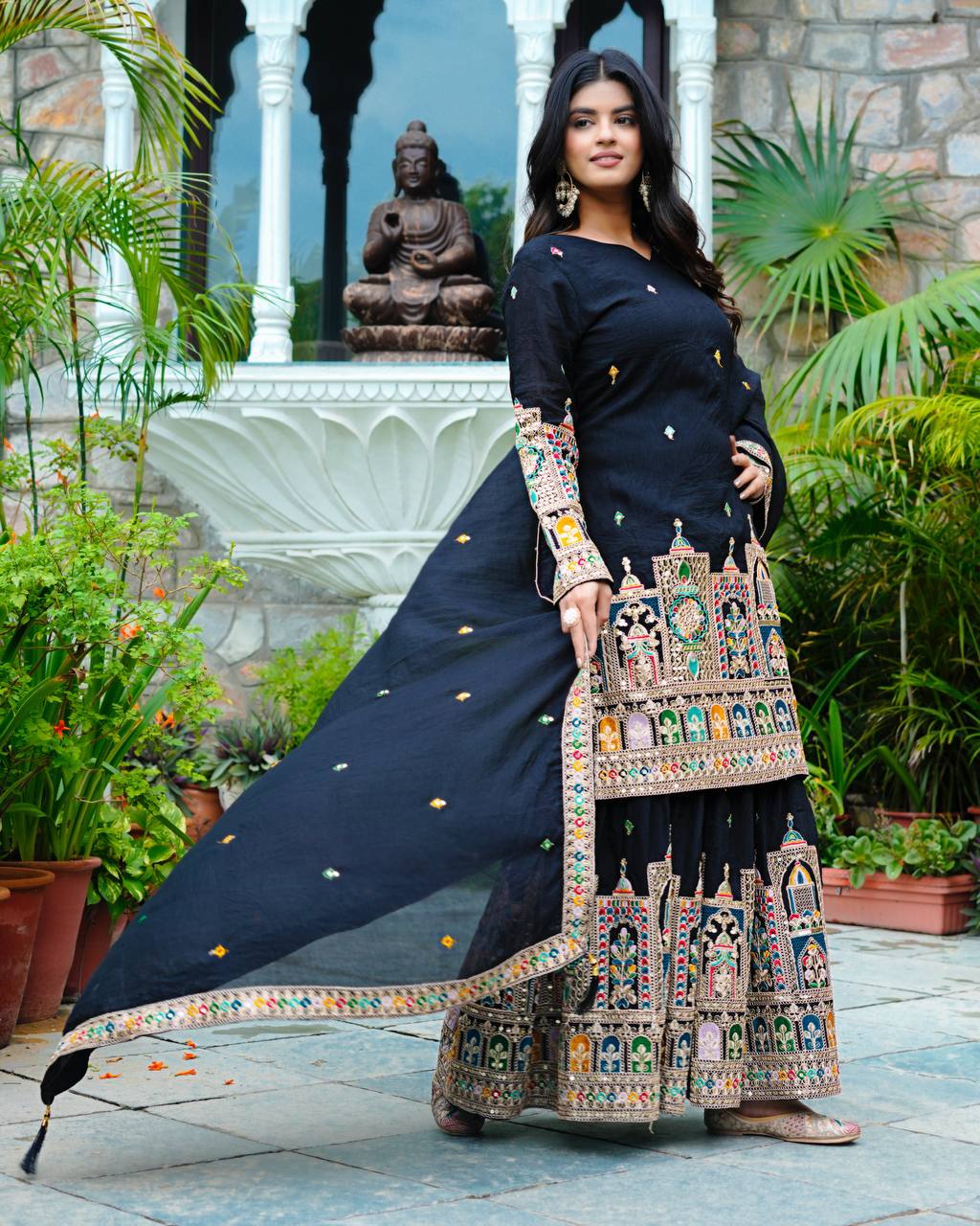Timeless Tradition Embroidered Ethnic Wear