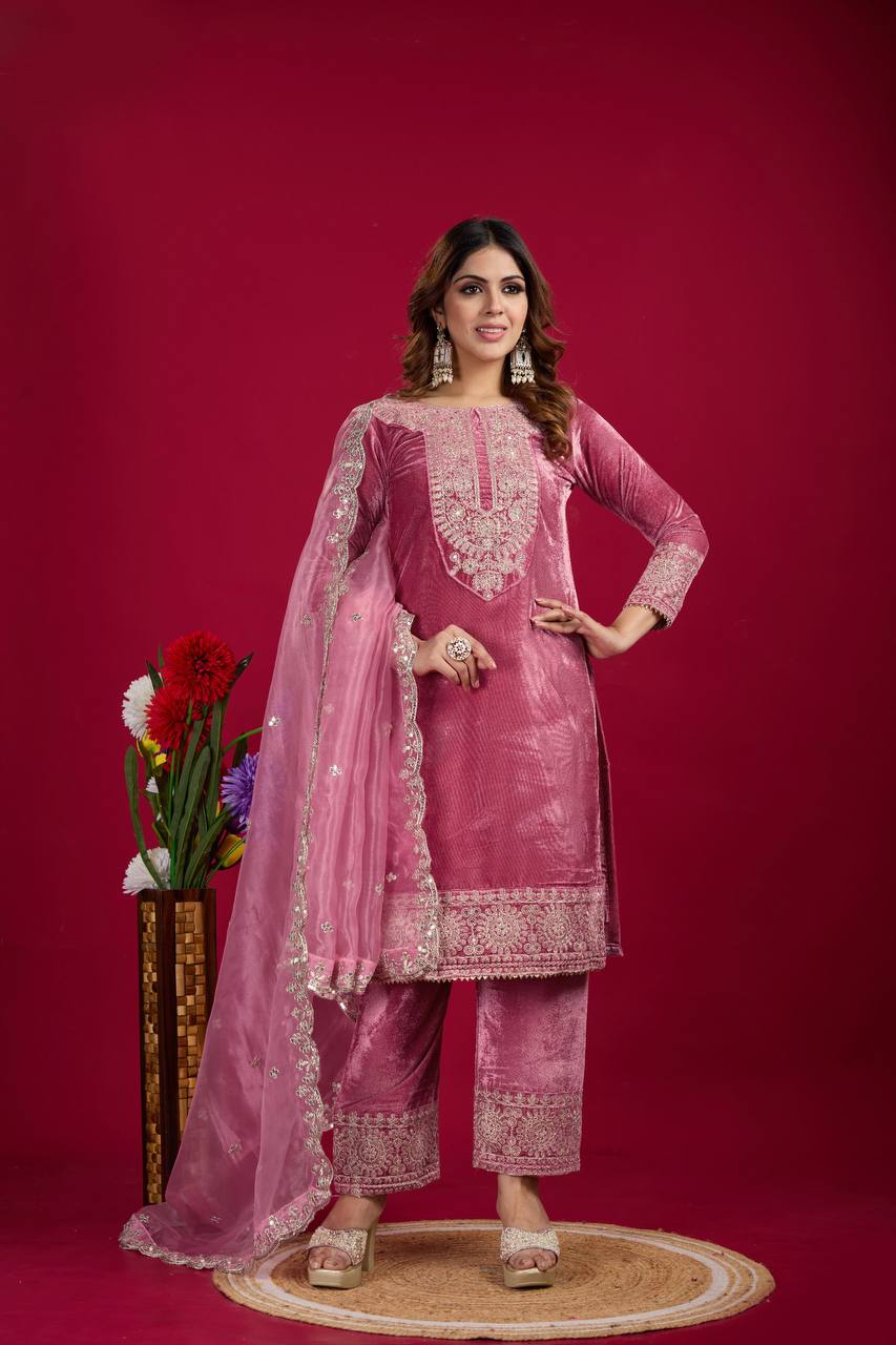 Launching New Designer Party Wear Look Top-Dupatta and Fully Stiched Bottom