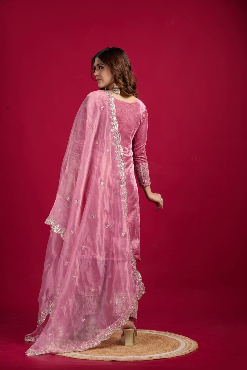 Launching New Designer Party Wear Look Top-Dupatta and Fully Stiched Bottom