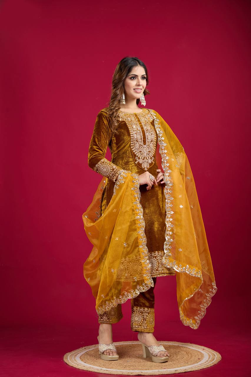 Launching New Designer Party Wear Look Top-Dupatta and Fully Stiched Bottom