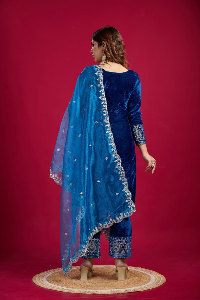 Launching New Designer Party Wear Look Top-Dupatta and Fully Stiched Bottom