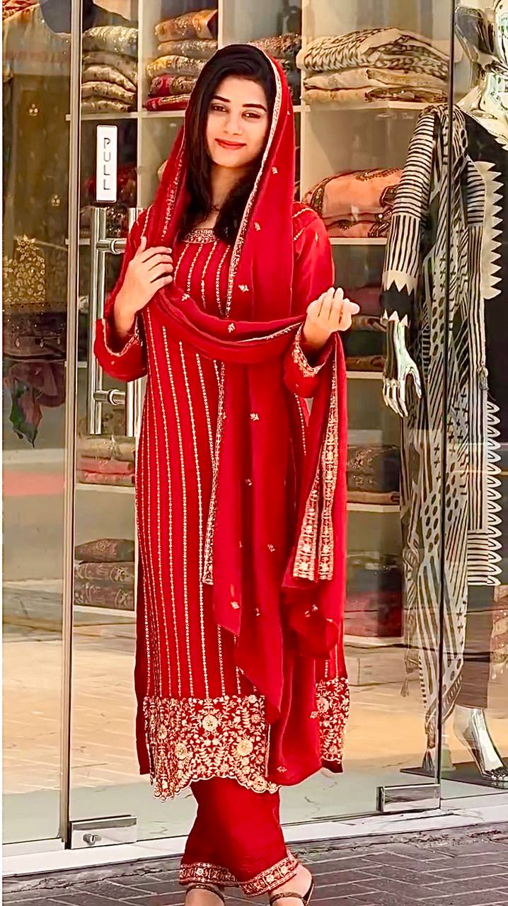 Timeless Tradition in Stunning Red