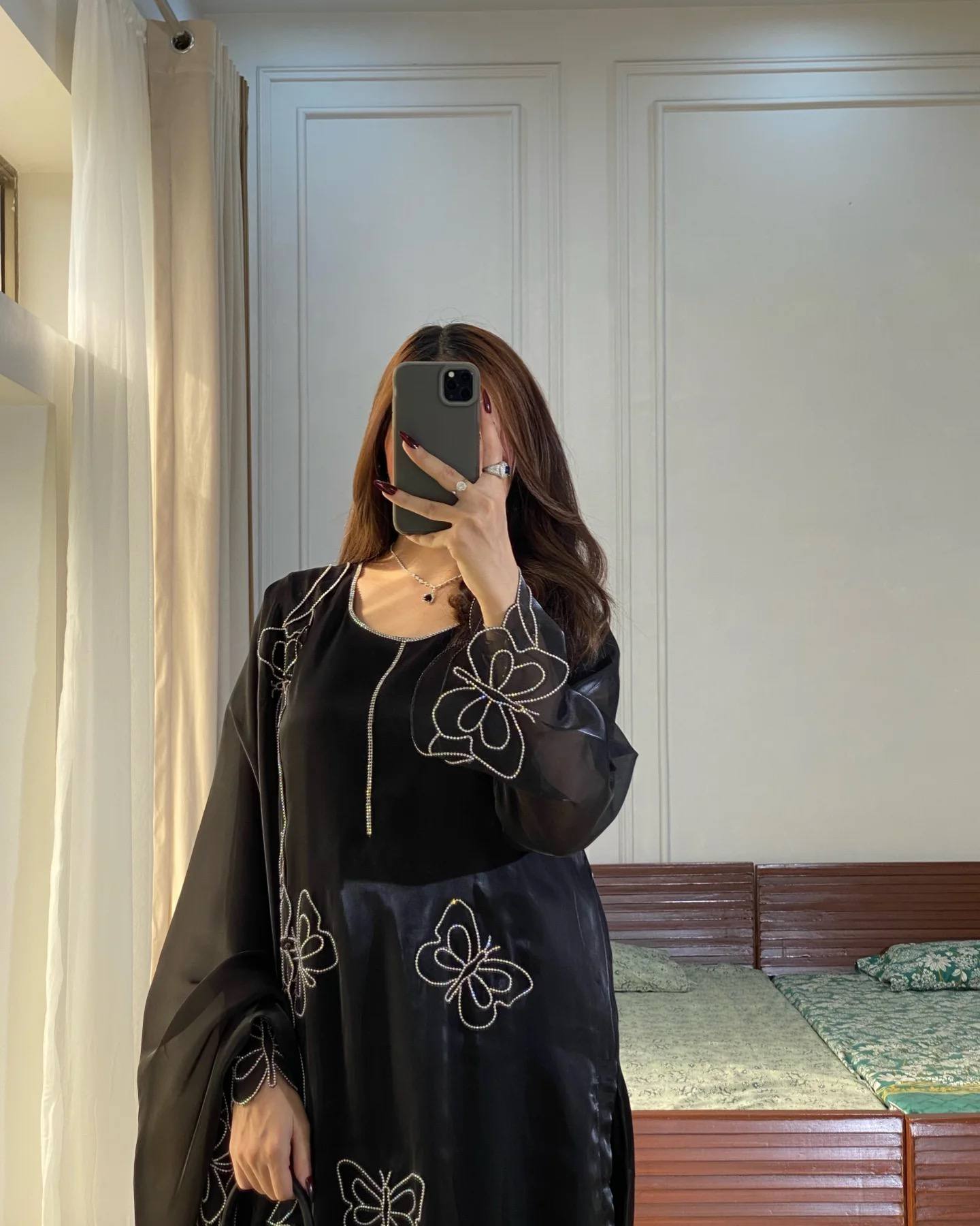Stylish Butterfly Print Cover-Up Dress
