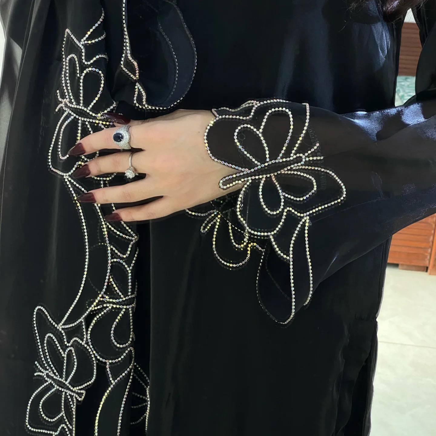 Stylish Butterfly Print Cover-Up Dress