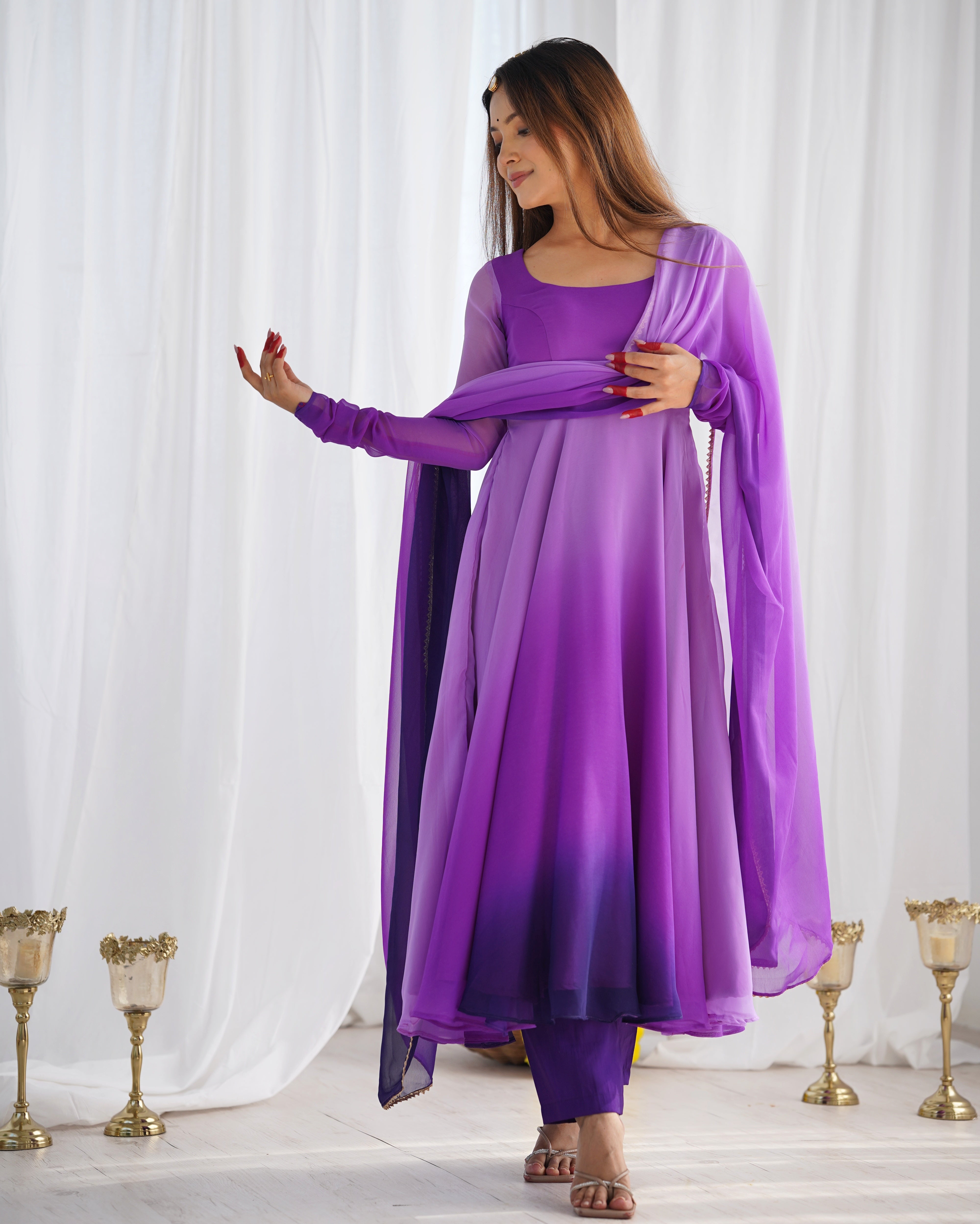 Exquisite Anarkali Collection Four Vibrant Elegance Suits