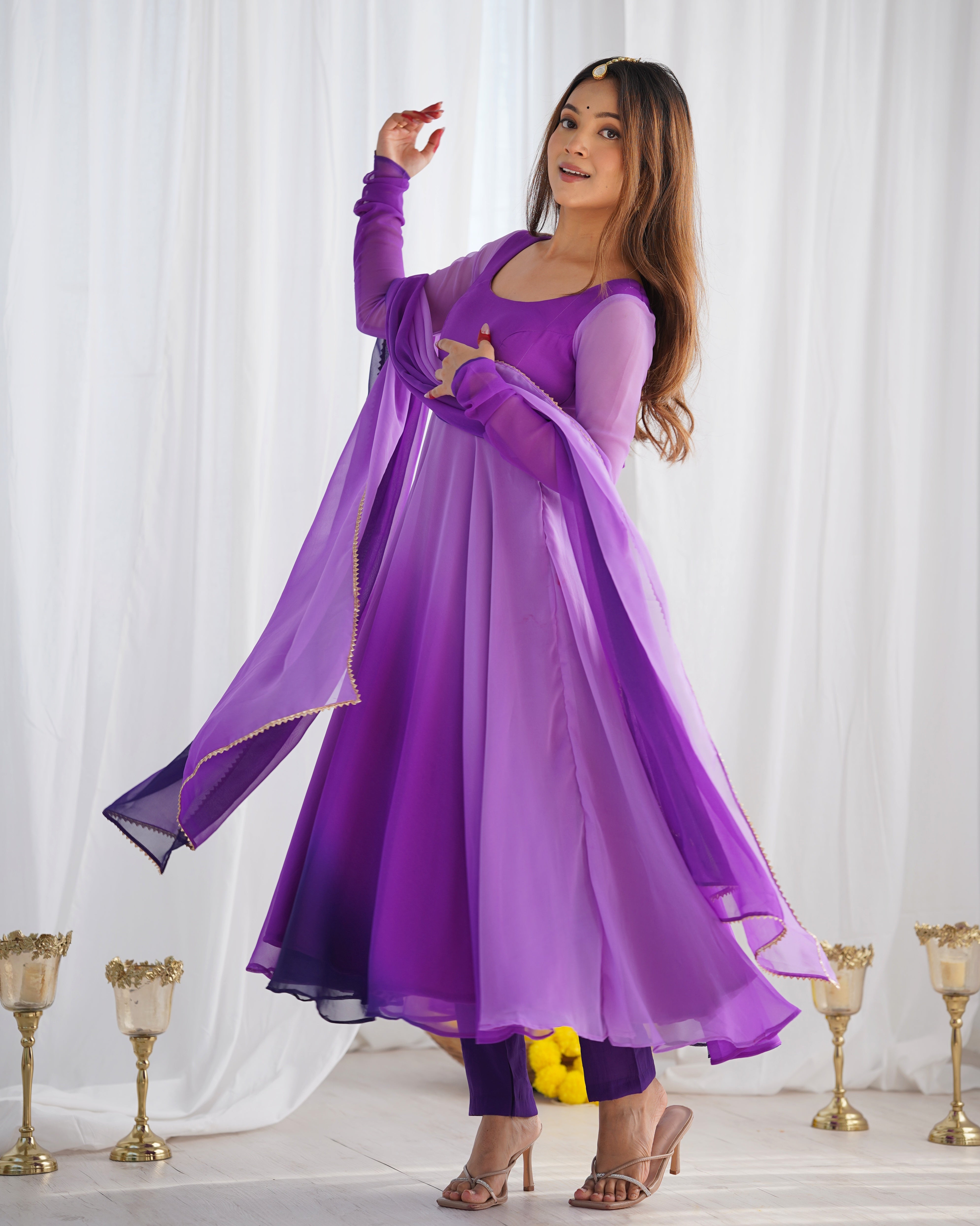 Exquisite Anarkali Collection Four Vibrant Elegance Suits