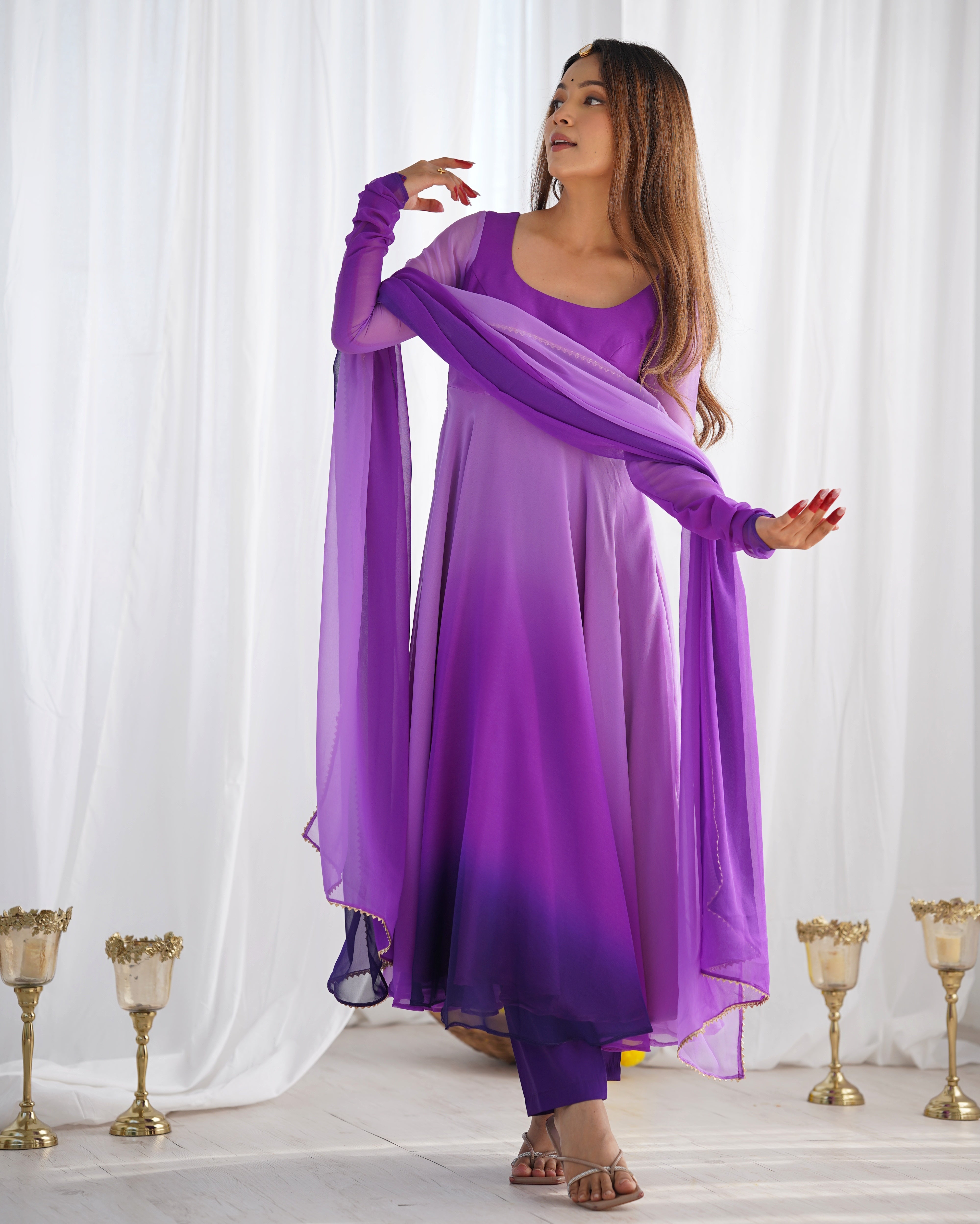 Exquisite Anarkali Collection Four Vibrant Elegance Suits