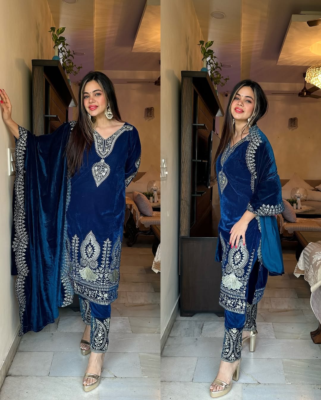 Party Wear Look Top-Dupatta and Fully Stiched Bottom