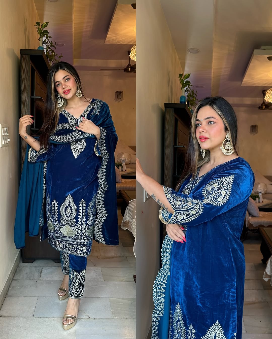 Party Wear Look Top-Dupatta and Fully Stiched Bottom